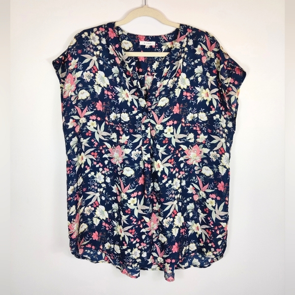 Pleione Floral Blouse XL - Picture 1 of 7